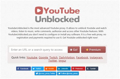 youtube unbloxked
